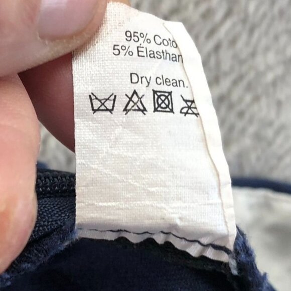 J.Crew Womens Dress Pants Size 2 Stretch Chino Flat Front Slim Straight Leg Blue - Picture 9 of 11